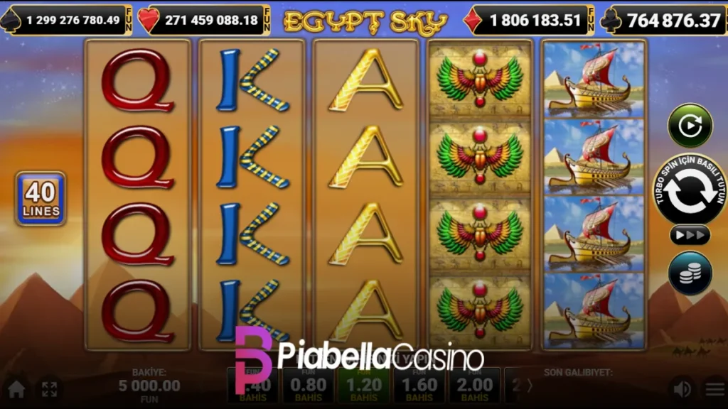 Piabella Egypt Sky oyunu